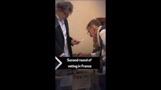 French polling stations open for second round of voting [upl. by Fachini679]