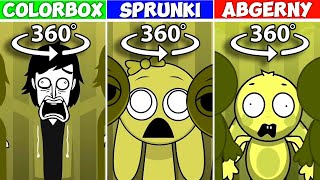 360° VR ALL Incredibox MUSTARD Versions  Colorbox VS Sprunki VS Abgerny Comparison [upl. by Deana]