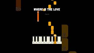 Where Is The Love 💖 Black Eyed Peas 💖 EASY Beginner Piano Tutorial [upl. by Jentoft599]