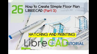 How to Create Simple Floor Plan LIBRECAD Part 3 [upl. by Airb]