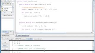 Java Basice  Foreach Loop Examples [upl. by Tevis165]