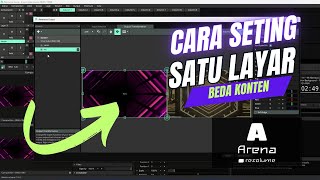 Cara Seting Resolume Beda Konten Dalam Satu Screen [upl. by Allimac]