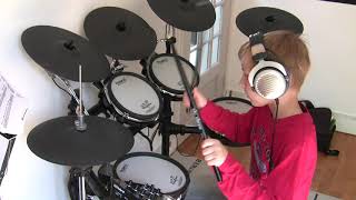 Bloc Party  Banquet  drum cover by Tabasco  10 years old [upl. by Leahplar]