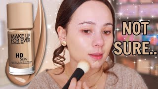 MAKEUP FOREVER HD SKIN UNDETECTABLE LONGWEAR FOUNDATION  WEAR TEST [upl. by Atorod]