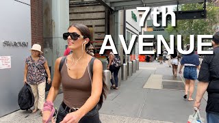 NEW YORK CITY Walking Tour 4K  7th AVENUE [upl. by Grosvenor178]