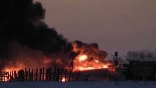 North Dakota train derailment causes toxic explosions [upl. by Zaria]