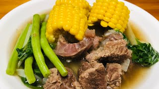 Nilagang Baka ala Bulalo  Beef Nilaga  Nilagang baka with corn [upl. by Archibold]