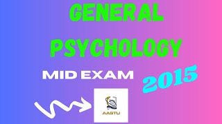 General Psychology midexam  Freshman mid exam [upl. by Dreda207]