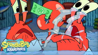 Every Time Mr Krabs Cries Ever 😭  SpongeBob [upl. by Wiseman]