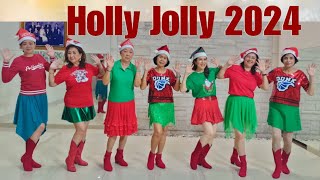 Holly Jolly 2024 Line Dance demo [upl. by Cissie]