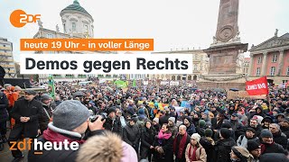 heute 1900 Uhr 140124 Protest gegen AfD Beratungen über Ukraine Thronwechsel Dänemark english [upl. by Ethben]