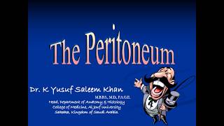 Anatomy of the PERITONEUM  Dr Yusuf [upl. by Galer]