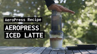 AeroPress Recipe  🧊 AeroPress Iced Latte with Monsoon Malabar [upl. by Laen]