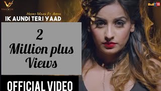 IK Aundi Teri Yaad  Official Video  Heero Maan Ft Ariya  Latest Punjabi Sad Song  VS Records [upl. by Hultgren774]