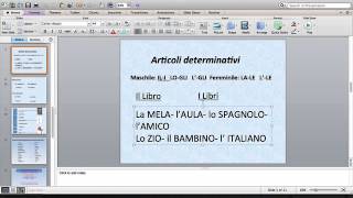 Lezione 11  Ripasso articoli determinativi  esercizi [upl. by Dennet774]