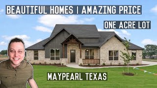 Large Home on One Acre Lot  Tree Hill Homes  Thunder Ridge  Maypearl Texas  No City Taxes [upl. by Ldnek]