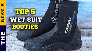 ✅ Top 5 Best Wetsuit Booties For Surfing 2022 Tested amp Reviewed [upl. by Aihsyt316]