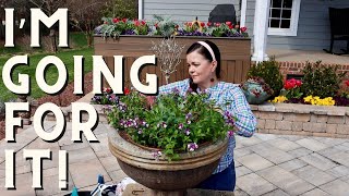 Transforming the Patio with Colorful Spring Flowers [upl. by Aridan80]