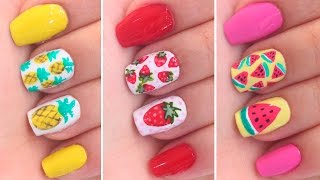 3 UNHAS DECORADAS DE FRUTAS PARA O VERÃO  Jana Taffarel [upl. by Petunia]