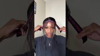 wig install 😍😍😍 straightlacefrontwig wiginstall aliglossyhair frontalwiginstall frontalwig [upl. by Parent]