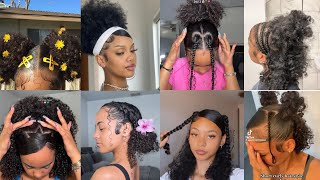 💖Easy Natural Curly hairstylestrendy hairstyles compilation 🦋✨ [upl. by Eityak]