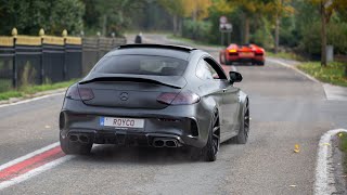 RENNtech Mercedes C63 S AMG Coupe  LOUD Revs amp Accelerations [upl. by Aihsilat]