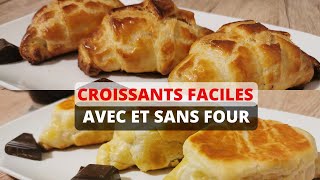 RECETTE DE CROISSANTS MAISON  👉COMMENT FAIRE DES CROISSANTS TRÈS RAPIDESANS FOUR [upl. by Currey344]