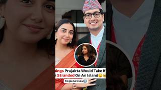 3 things Prajakta would take if she stranded on an Island mostlysane ytshort [upl. by Ahsier]