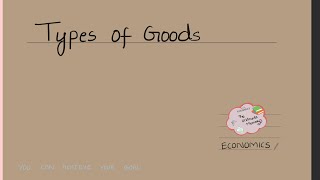 Types of Goodseconomics in Telugu [upl. by Wiltshire98]