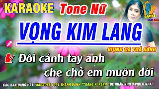 Karaoke Đôi Cánh Tay Anh Che Chở Em Muôn Đời Tone Nữ  Vọng Kim Lang  Karaoke 1991 Thanh Danh [upl. by Airotahs80]