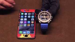 Breitling B55 Connected Watch With iPhone In Action HandsOn  aBlogtoWatch [upl. by Hallie]