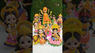 Happy Navaratri 🎉🥰🌺 My Complete Clay Navadurga Avatar Collection 💕🥰🌺🥥 Jai Maa Durga 🙏🙏🙏 [upl. by Addison991]