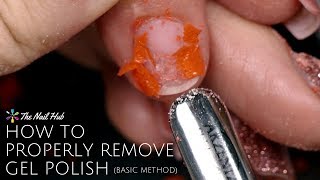 How to Properly Remove Gel Polish Basic Method [upl. by Nirol]