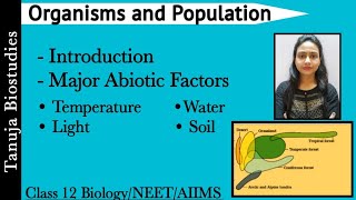 Organisms and Population  Introduction Major Abiotic Factors Temperature  Class 12 BiologyNEET [upl. by Lindi]