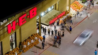 Drone video HEB Frisco location opens in North Texas [upl. by Ihculo]