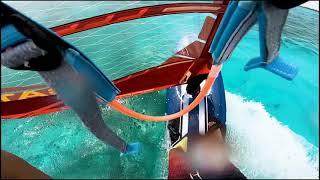 Bonaire windsurfing Starboard Futura 67 testing on 28 okt 2021 [upl. by Ahsoet]