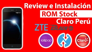 Review e Instalación ROM Stock ZTE Blade V6  Instalación por TWRP  DumTutos [upl. by Leemaj]