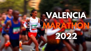 Valencia Marathon 2022  Marathon motivation  Winners and clips from the race [upl. by Eetnuahs707]