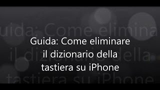 Guida Come eliminare i suggerimenti della tastiera su iPhone [upl. by Kcirrad421]