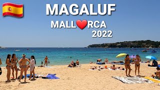 🇪🇸 Magaluf 🏖 Mallorca ❤ 28th May  Walking tour  Spain 2022  Beach walk [upl. by Jessey]