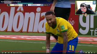 CASIMIRO REAGINDO A NEYMAR VS URUGUAI NEYMAR ACABOU COM O JOGO [upl. by Noscire]