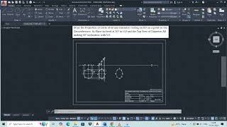 3Projection of Circular Plane using AUTOCAD Software [upl. by Volpe]