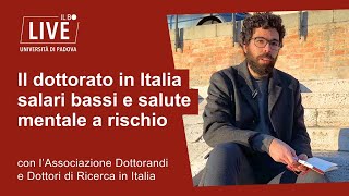 Il dottorato in Italia salari bassi e salute mentale a rischio [upl. by Goto]