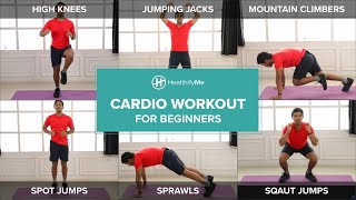 CARDIO WORKOUT FOR BEGINNERS From Home In 10 Minutes  Lockdown Workout No Equipment  HealthifyMe [upl. by Eetsirhc]