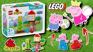 PEPPA PIG GARDEN AND TREE HOUSE 10431 legominifigs legominifigures legostarwars legomarvel [upl. by Nilauqcaj]