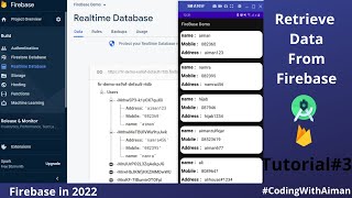 Firebase Data to RecyclerViewHow to Retrieve Firebase data into RecyclerViewRealtime DB 2022P2 [upl. by Dyanne]