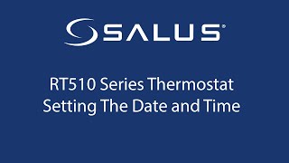 RT510 Series Thermostat  Setting Date and Time [upl. by Tiga]