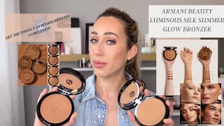 All New Armani Luminous Silk Summer Glow Bronzer  swatch and review [upl. by Eiznekcm858]