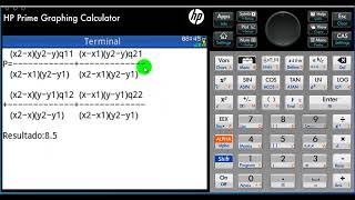 HP PRIME INTERPOLACION BILINEAL [upl. by Nemrak]