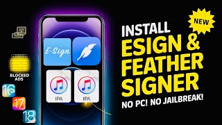 Latest ESign amp Feather Signer for iOS  Install IPA Files on iPhone amp iPad Without PC or Revoke [upl. by Iggy169]